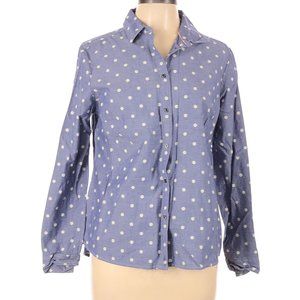 BODEN Classic Button Down Shirt Chambray Polka Dot